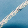 4x Meters 18mm Crochet Like Polyester Lace Trim with Lilac Ribbon