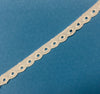 2.5x Yards 12mm Broderie Anglaise Eyelet Scalloped Polyester Fabric Lace Trim