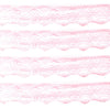 2.5Yards Wide 50mm Soft Polyester Baby Pink Lace for Sewing Craft Embellishment