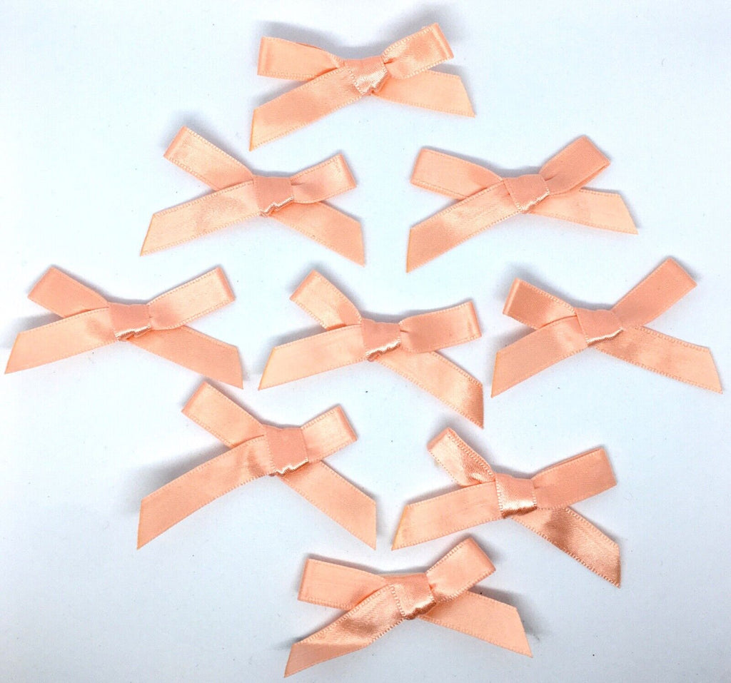 25x Handmade Satin 50mm x 30mm Ribbon Bow for Crafting