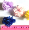 10x Multicolour Organza Flower 50mm-60mm for Costume and Craft