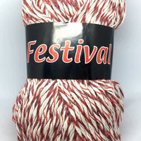 1x Festival 100g 100% Acrylic Chunky Muti-stranded Crochet and Knitting Yarn