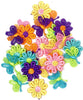 24x Multicolour 25mm Butterflies & Daisy Flower Sew On Applique Patch