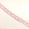 6x Yards Pink 15mm Soft Polyester Lace for Sewing Craft and Embellishment