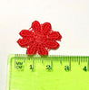 24x Colourful Daisy Flower Machine Embroidered 25mm AB Sew-On Applique Patch