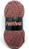 1x Festival 100g 100% Acrylic Light Crochet and Knitting Yarn